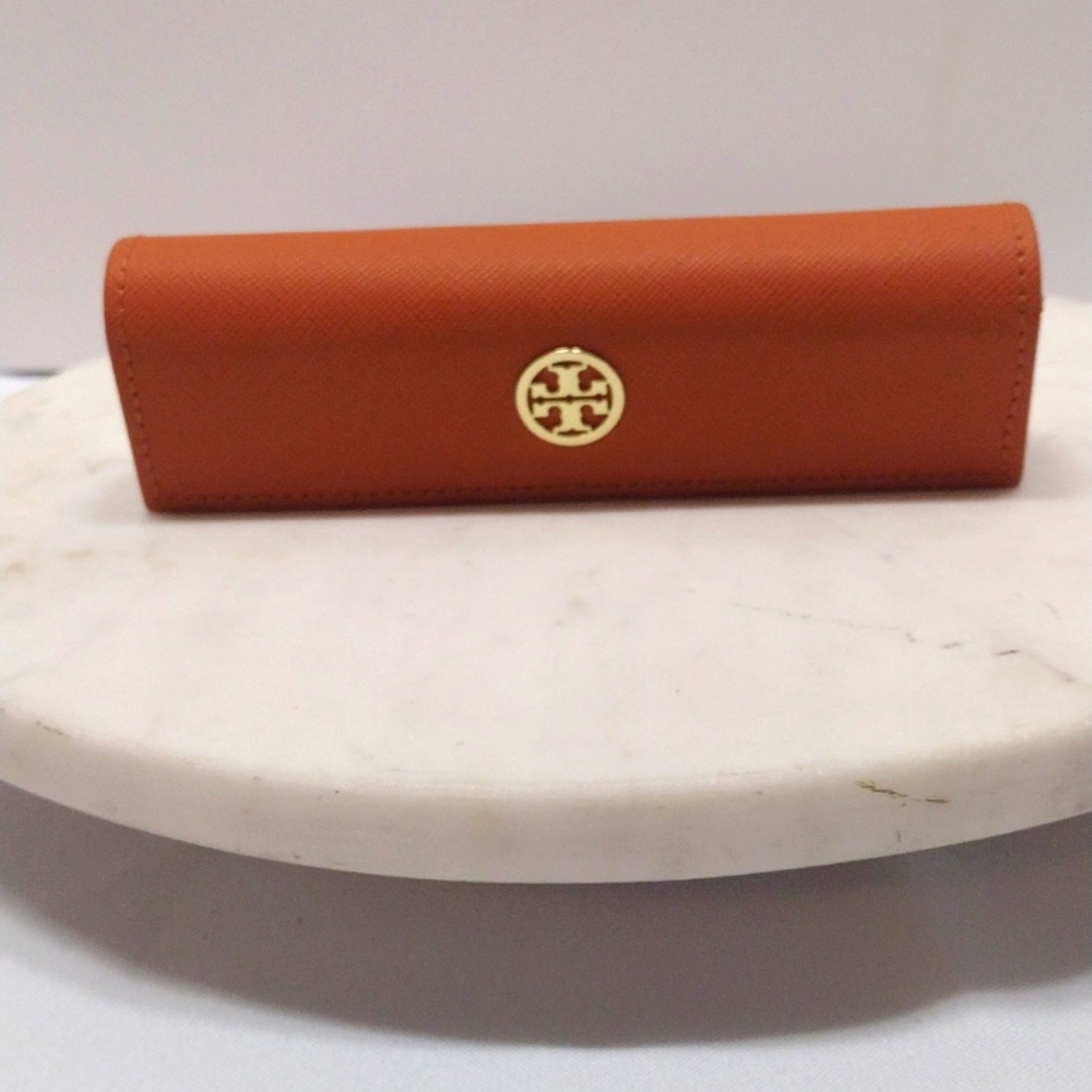 Tory Burch Tan Faux Leather Soft Eyewear Case Only#399-16